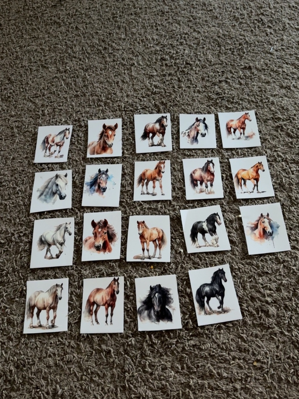 Lot of horse stickers